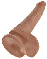 King Cock Dildo with Balls 6in - Caramel