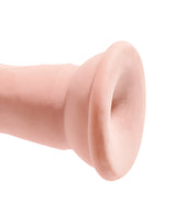 King Cock Plus Triple Density Dildo 7in - Vanilla