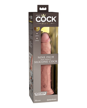 King Cock Elite 9" Dual Density Silicone Cock - Light