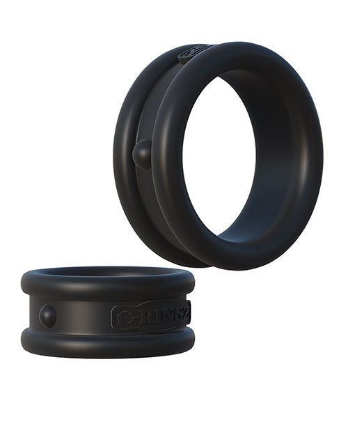 Fantasy C-Ringz Max-Width Silicone Cock Rings - Black