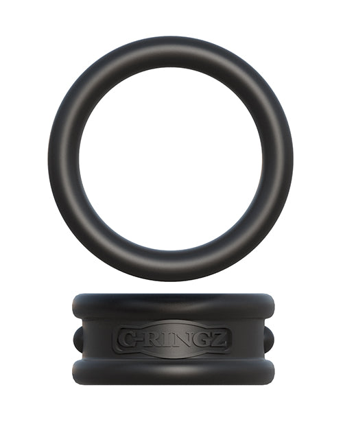 Fantasy C-Ringz Max-Width Silicone Cock Rings - Black