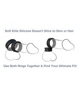 Fantasy C-Ringz Max-Width Silicone Cock Rings - Black