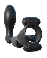 Fantasy C-Ringz Ultimate Silicone Ass-Gasm Cock Ring with Bullets - Black