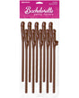 Bachelorette Party Favors Pecker Straws - Brown Pack of 10