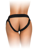 King Cock Elite Comfy Body Dock Harness System - Black