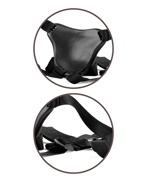 King Cock Elite Comfy Body Dock Harness System - Black