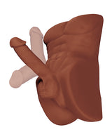 PDX Plus Perfect Ride Posable Male Masturbator - Caramel