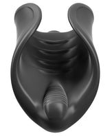 PDX Elite Vibrating Silicone Stimulator Masturbator with Bullet - Black