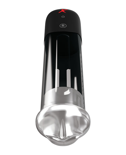 PDX Elite Blowjob Power Pump Masturbator - Mouth - Clear/Black