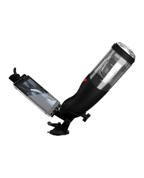 PDX Elite Rechargeable Deluxe Mega-Bator Masturbator - Clear/Black