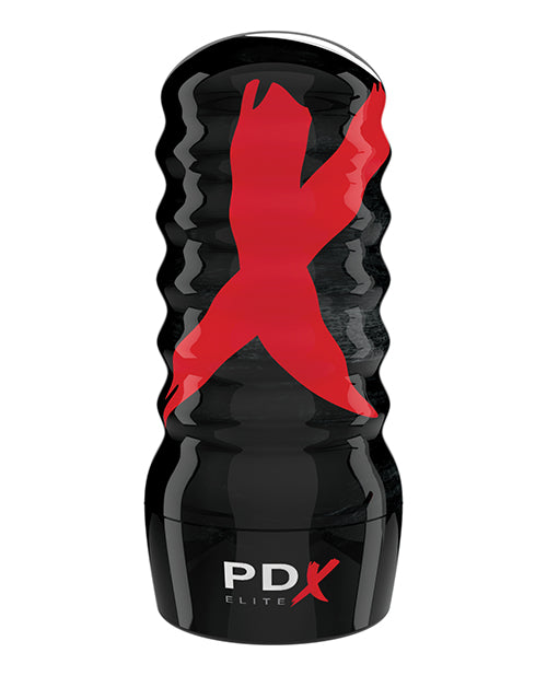 PDX Elite Ass-Gasm Vibrating Kit Masturbator with Bullets - Pussy - Vanilla/Black