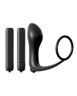 PDX Elite Ass-Gasm Vibrating Kit Masturbator with Bullets - Pussy - Vanilla/Black