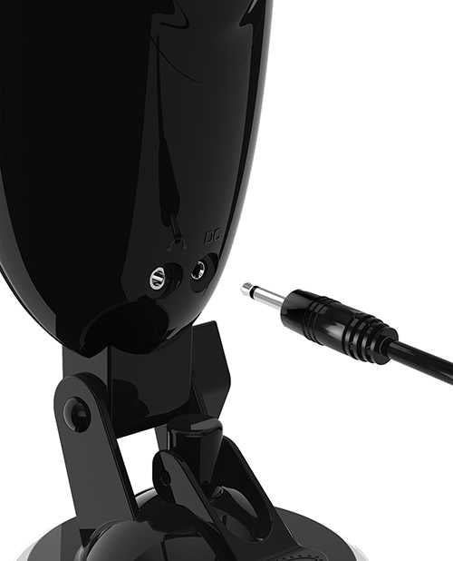 PDX Elite Rechargeable Dirty Talk Starter Masturbator - Pussy - Vanilla/Black