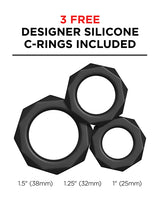 PDX Elite Rechargeable Vibrating Mega Milker Masturbator - Pussy - Vanilla/Black