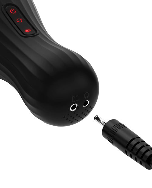 PDX Elite Rechargeable Talk Dirty Rotobator Masturbator - Pussy - Clear/Black