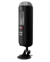PDX Elite Rechargeable Ultimate Milker Masturbator - Pussy - Clear/Black