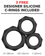 PDX Elite Rechargeable Ultimate Milker Masturbator - Pussy - Clear/Black