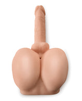 PDX Male Dirty Talk Rechargeable Interactive Bad Boy Masturbator - Butt and Cock - Vanilla