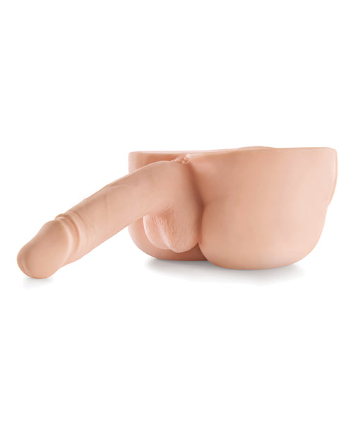 PDX Male Dirty Talk Rechargeable Interactive Bad Boy Masturbator - Butt and Cock - Vanilla