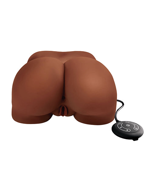 PDX Elite Milk Me Silly Plug In Pussy and Ass Mega Masturbator with Remote Control - Chocolate