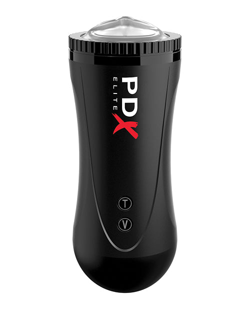 PDX Elite Moto Stroker Masturbator - Mouth - Black