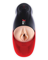 PDX Elite Fuck-O-Matic Stroker Rechargeable Masturbator - Pussy - Black/Vanilla