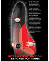 PDX Elite Fuck-O-Matic Stroker Rechargeable Masturbator - Pussy - Black/Vanilla