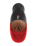 PDX Elite Fuck-O-Matic 2 Stroker Rechargeable Masturbator - Black/Chocolate