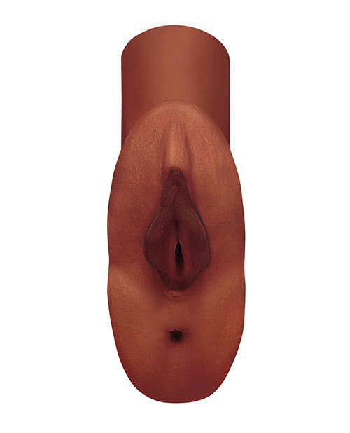 PDX Plus Perfect Pussy Double Stroker - Chocolate