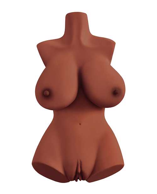 PDX Plus Perfect 10 Torso Realistic Body Masturbator - Chocolate