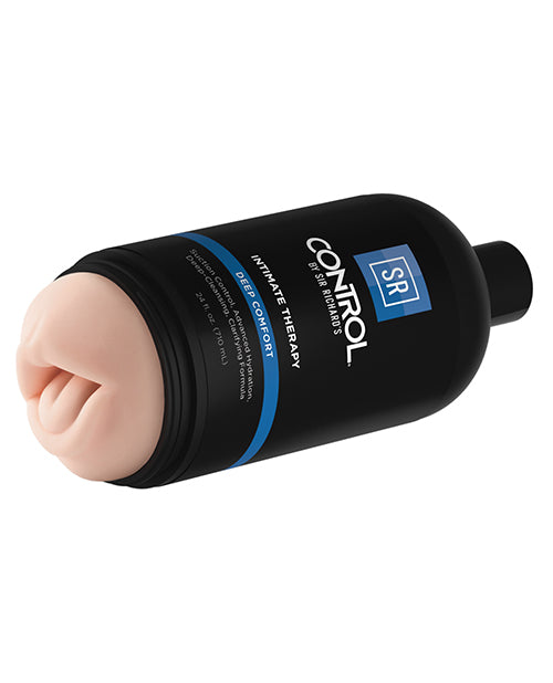 Sir Richard`s Control Intimate Therapy-Deep Comfort Masturbator - Oral - Black/Vanilla