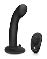 Pegasus P-Spot/G-Spot Peg Rechargeable Dildo with Remote Control 6in - Black