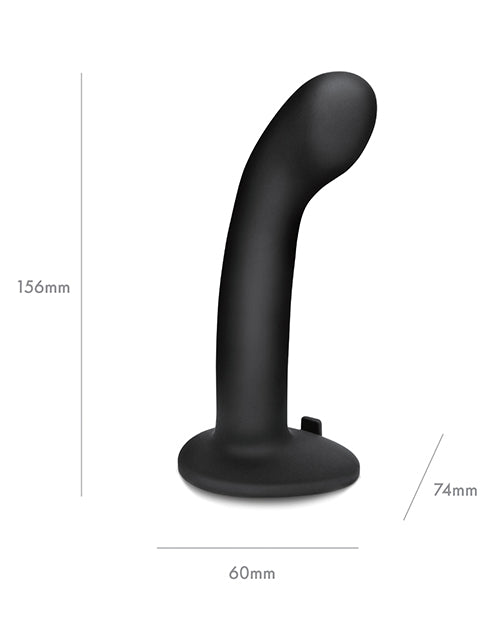 Pegasus P-Spot/G-Spot Peg Rechargeable Dildo with Remote Control 6in - Black