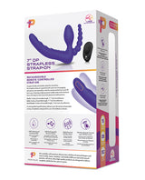 Pegasus Strapless D.P. Silicone Strap-On with  Remote Control - Purple