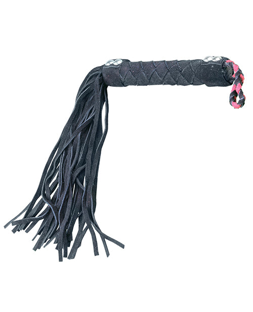 Plesur 15" Leather Flogger - Black