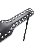 Plesur Cut-Out Heart w/Studs Paddle - Black