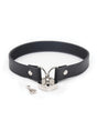 Plesur PVC Collar w/Heart Lock - Black