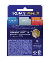 Trojan All The Feels Latex Lubricated Condoms 3 Pack