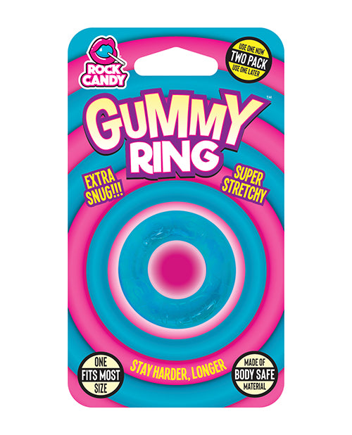 Gummy Cock Ring - Blue
