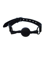 Rouge Leather Ball Gag - Black