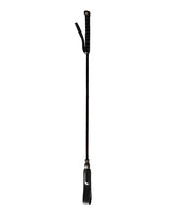 Rouge Long Riding Crop Slim Tip - Black