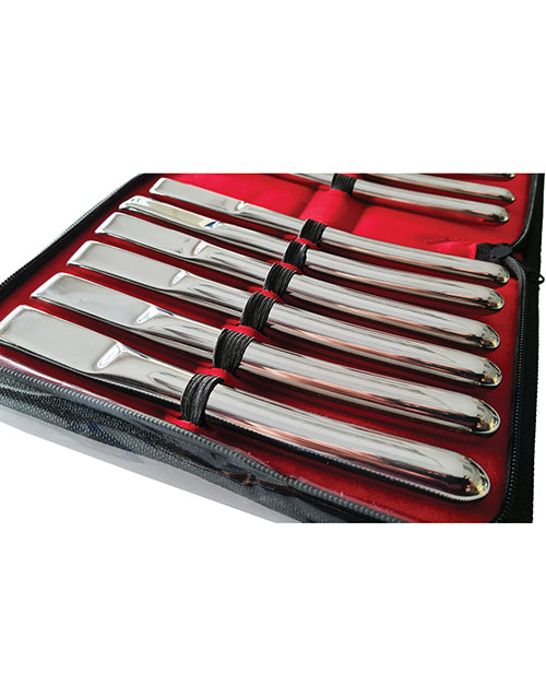 Rouge Hegar Stainless Steel Uterine Dilator Set (14 Piece Set) - Silver