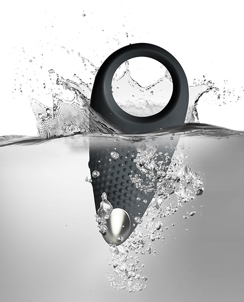 Men-X Empower Silicone Rechargeable Couples Stimulator Ring - Black