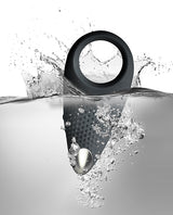 Men-X Empower Silicone Rechargeable Couples Stimulator Ring - Black