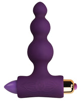 Petite Sensations Bubbles Silicone Vibrating Butt Plug - Purple