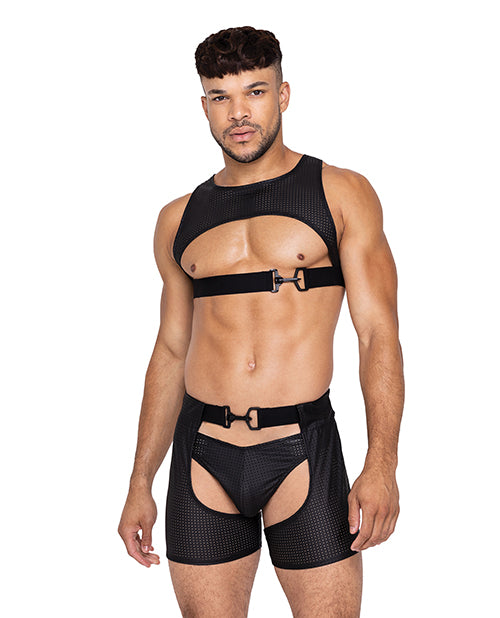 Master Harness w/Hook & Ring Closure Black MD