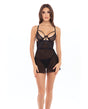   Rene Rofe New in Town Chemise & G-String Black S/M