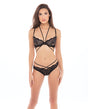   Rene Rofe Dare Me Bra & Panty Black M/L