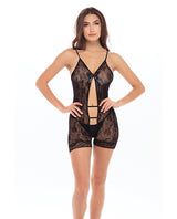  Rene Rofe After Party Bodysuit Black O/S