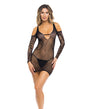  Rene Rofe Between the Lines V Chemise Black O/S